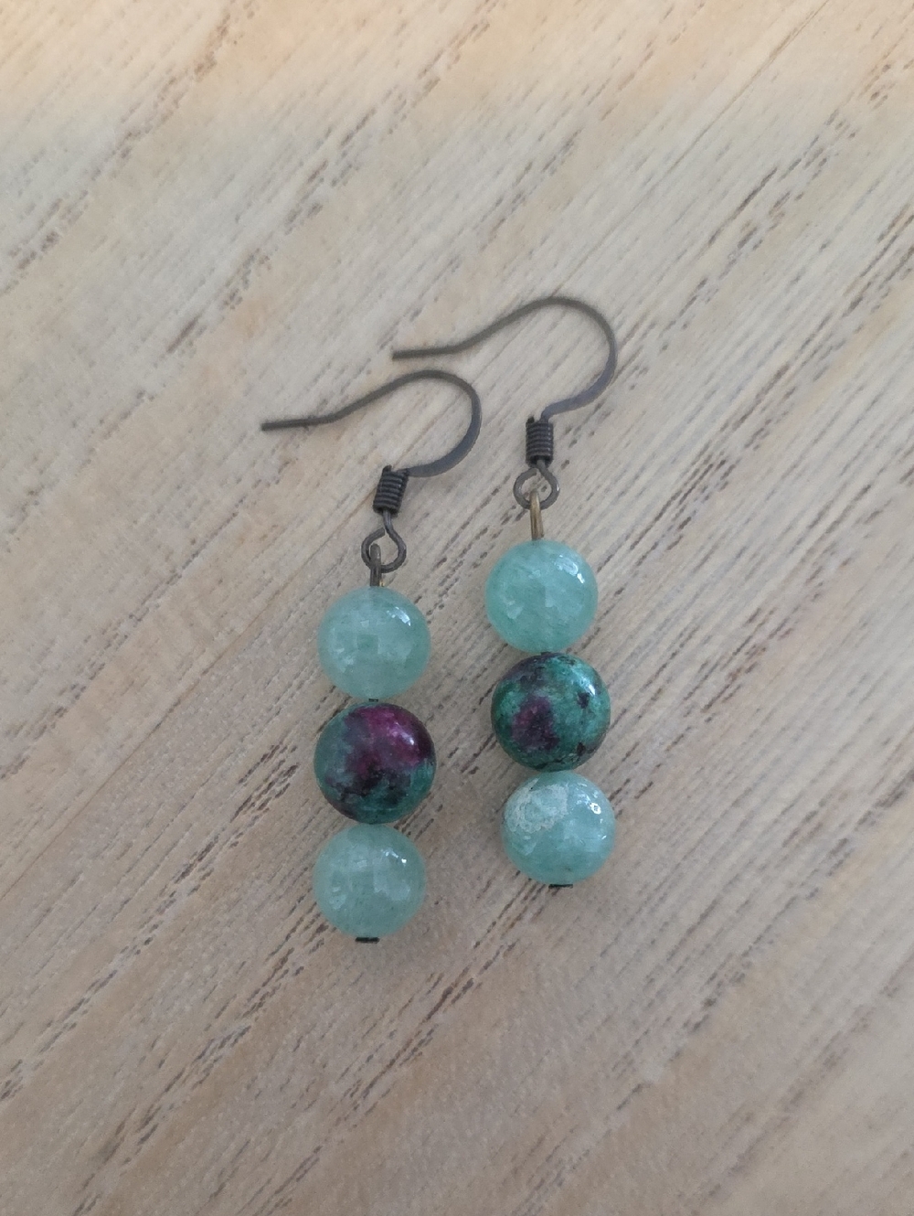 Handmade Gemstone Drop Earrings